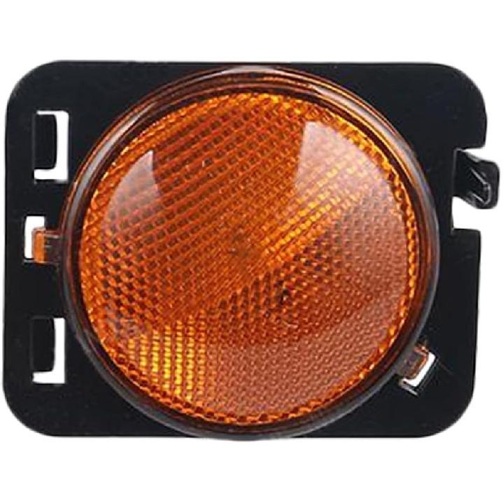 

Riloer Side Signal Light, 1-Pack Car Front Side Marker Lamp Replacement, Compatible with Jeep Wrangler X Sport Utility 2-Door 2007-2010 55078145AA, Left
