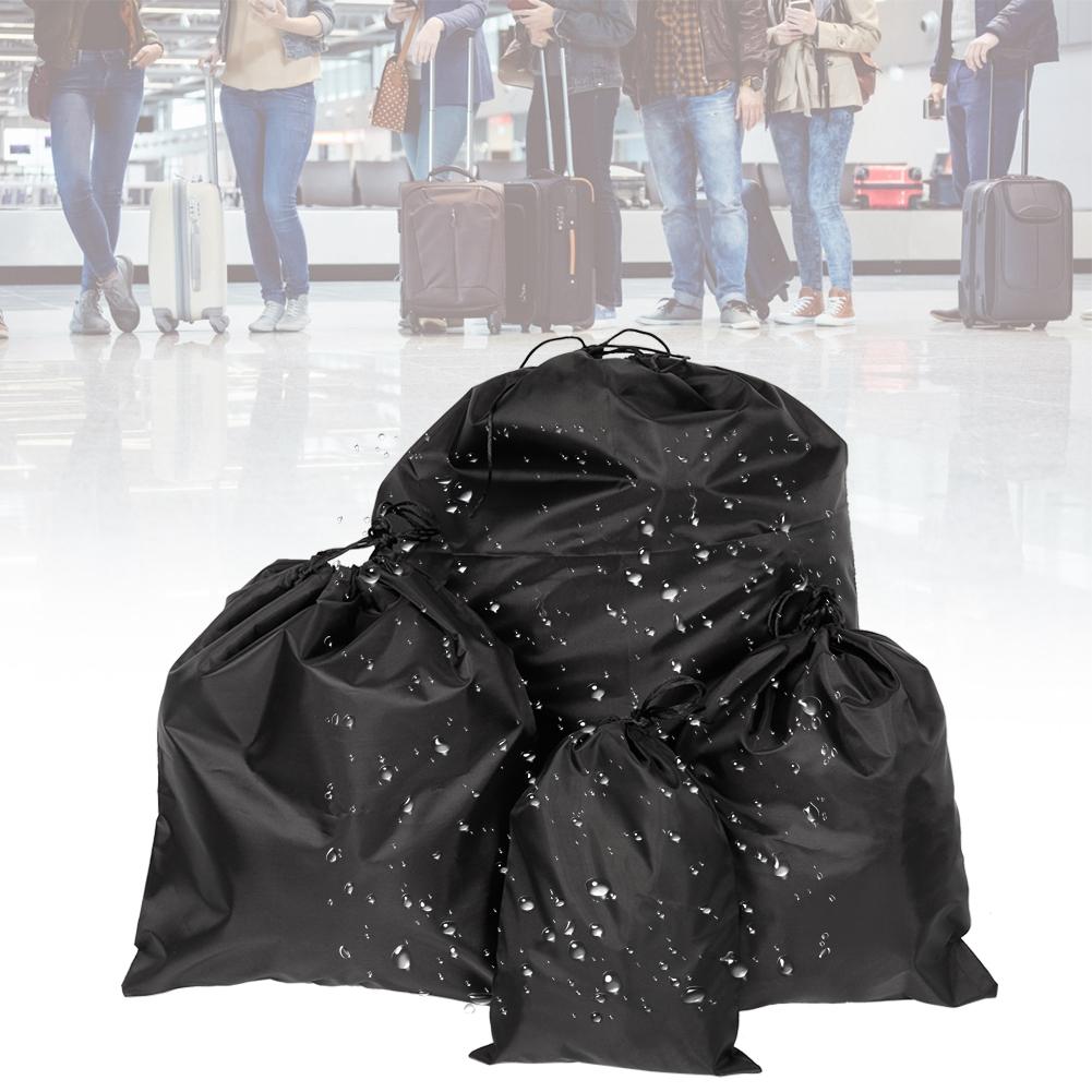4Pcs LargE Capacity Waterproof Dustproof Storage Bag Drawstring Pouch Bag for Traveling