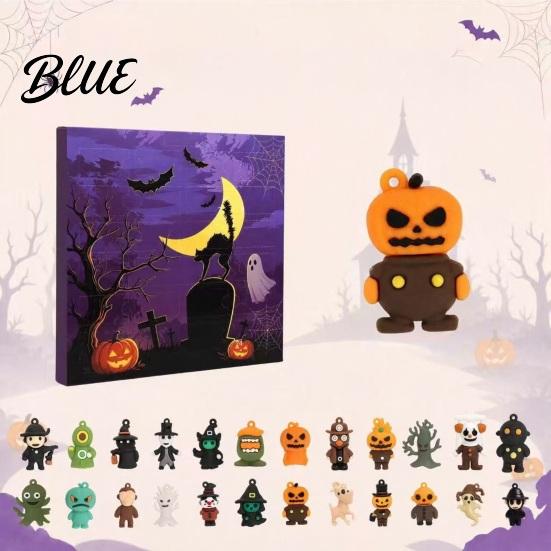 Halloween Surprise Calendar 2026 Advent Calendar 24 Day Countdown Box with Cute to Collectible Toys Spooky Holiday Gift Box Home Party Decoration