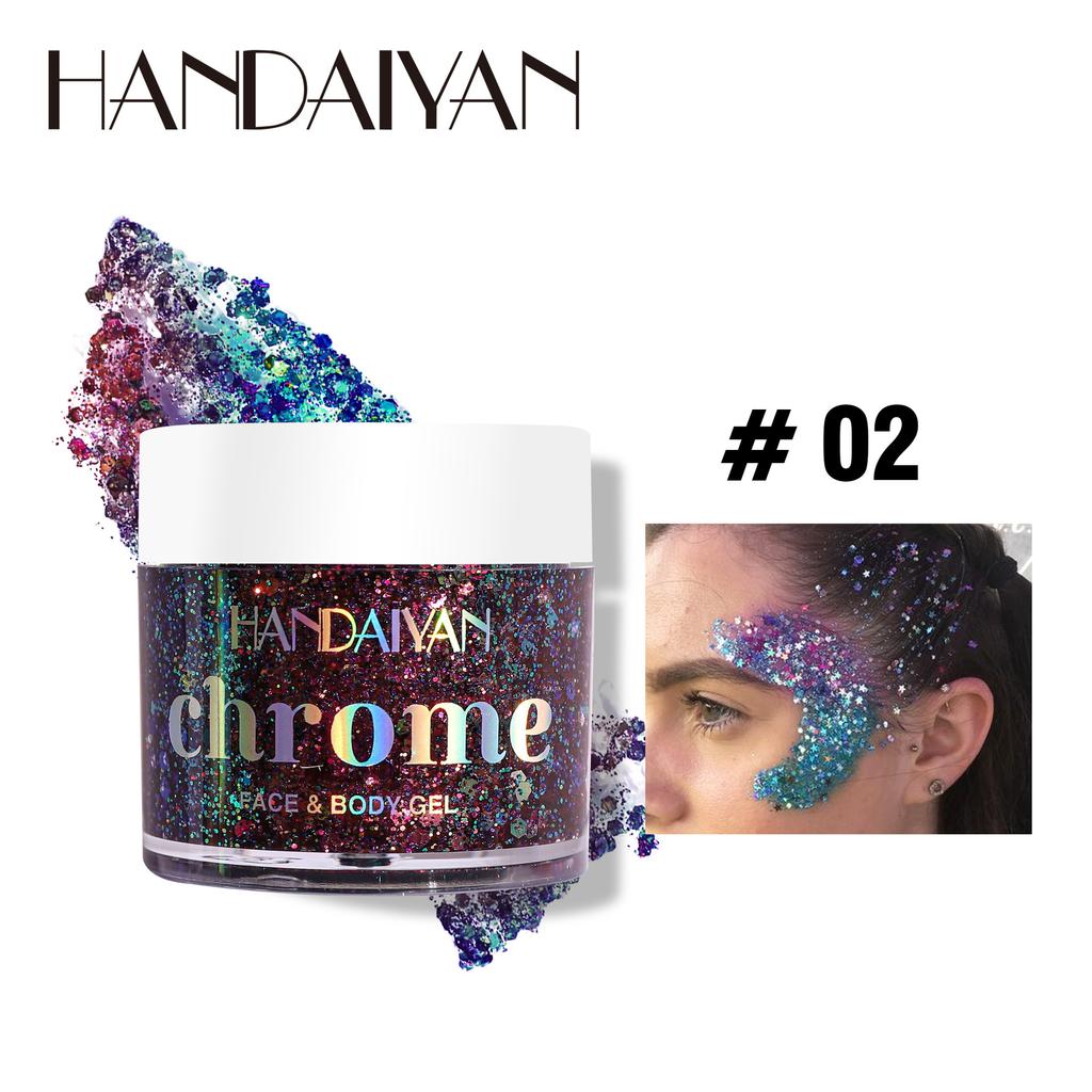 HANDAIYAN Change Dragon Sequenant Eye Shadow Gel Face Body Night Shop Stage Small Cosmetic Flash