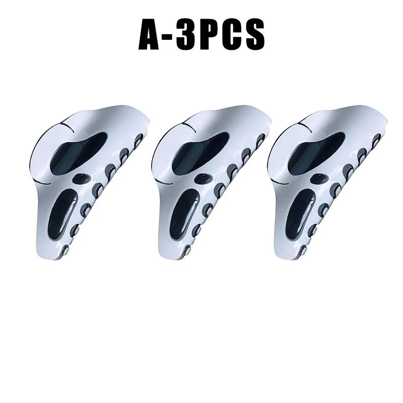 Ghost Face Halloween Claw Clips Spooky Smiley Mask Halloween Hair Accessories 3D Ghost Hair Clips Unique Fun Hair Clips