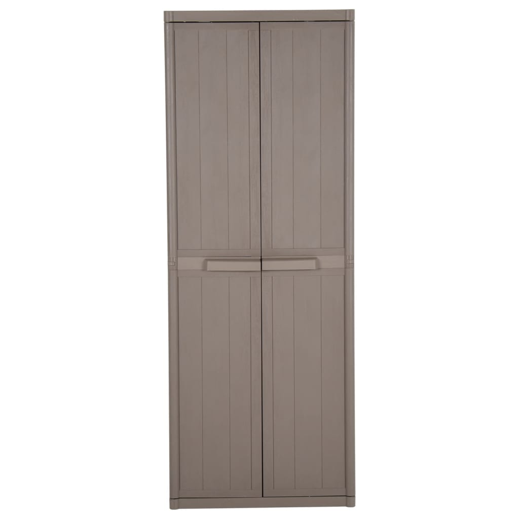 Vidaxl Szafka Ogrodowa, Brązowa 65X45X172 Cm, Pp Stylizowane Na Drewno