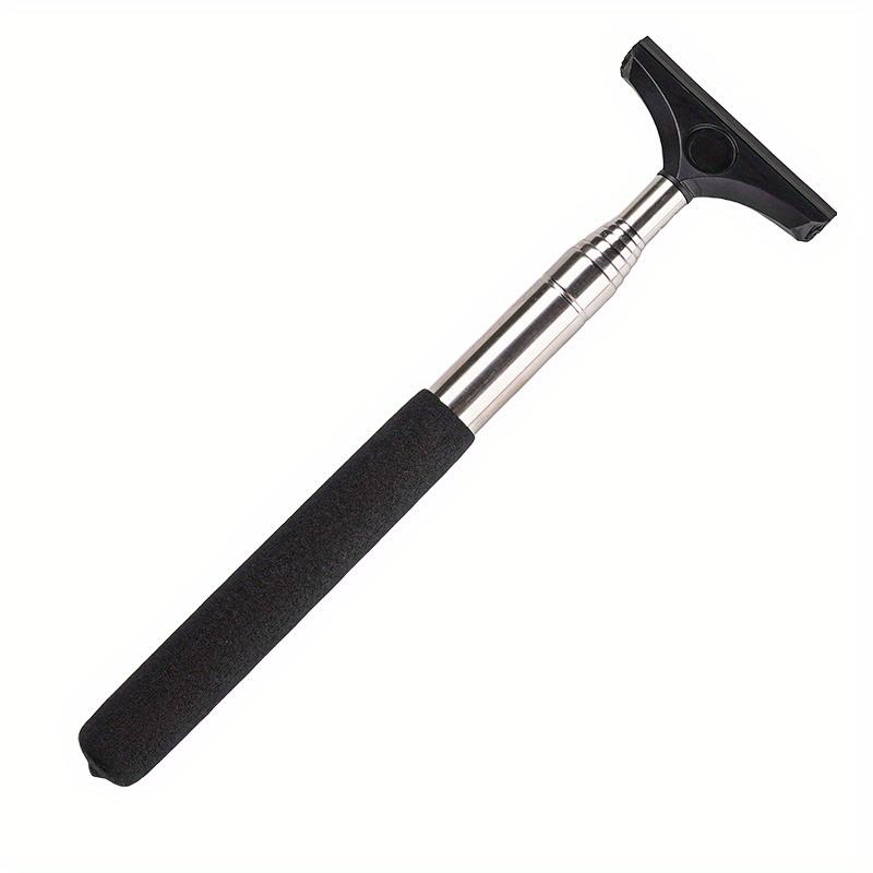 Portable Rearview Mirror Wiper Retractable Car Window Cleaning Brush With Sponge Cleaner Remover