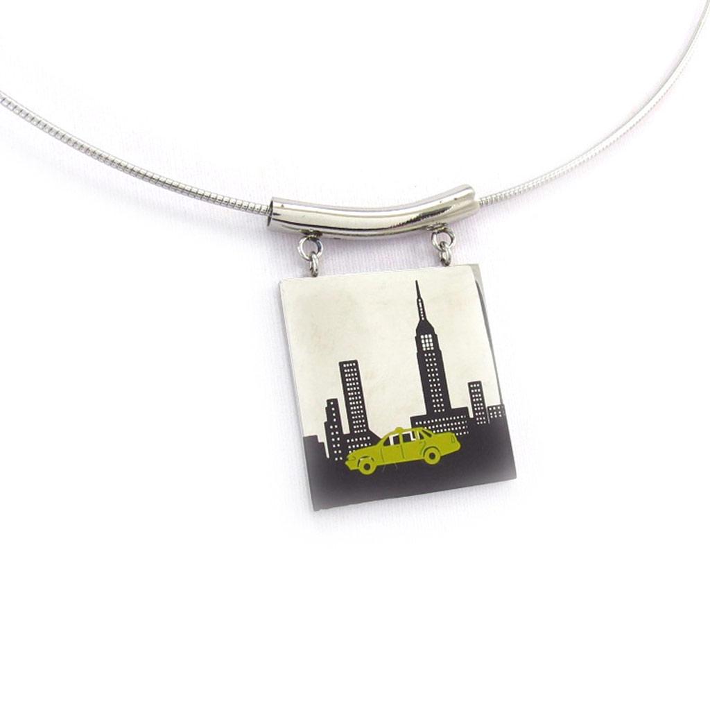 Les Trésors De Lily [K2416] - 'New York' Steel Necklace