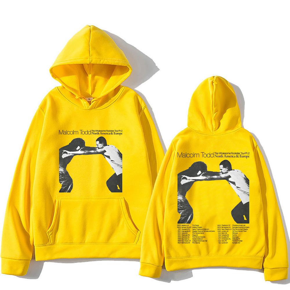 Malcolm Todd Merch 2025 Hoodies Malcolm Todd The Wholesome Rockstar Tour Pullovers Women Men Sweatshirts Hip Hop Loose Clothes