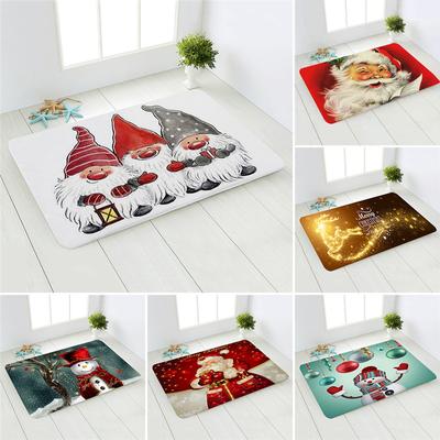Tapete de flanela de Natal Feliz Ano Novo Enfeites de Natal Decorações para casa Presentes de Natal