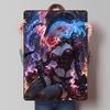 Anime Girl In Red and Black Outfit Printed Poster Customized Wall Art Retro Vintage Metal Tin Signs for Room Bathroom Decor Home