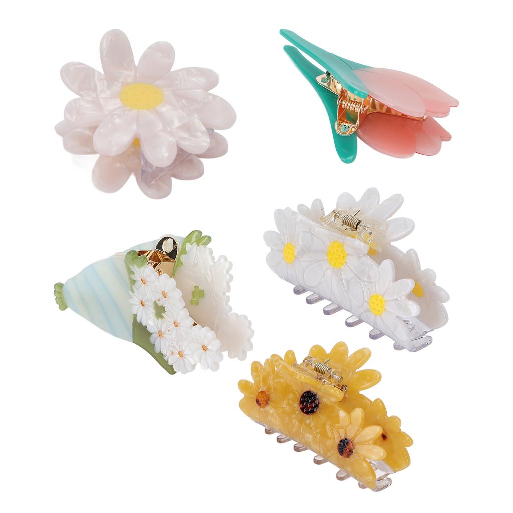 Hair Claw Clips Elegant Flower Shape Fashionable Hair Clip Styling Tool Accessories for Women