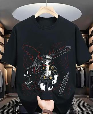 Asta Yuno T-Shirt Black Clover Anime Manga Asta Mädchen Geschenke Schwarz Geschenk Alle Größen