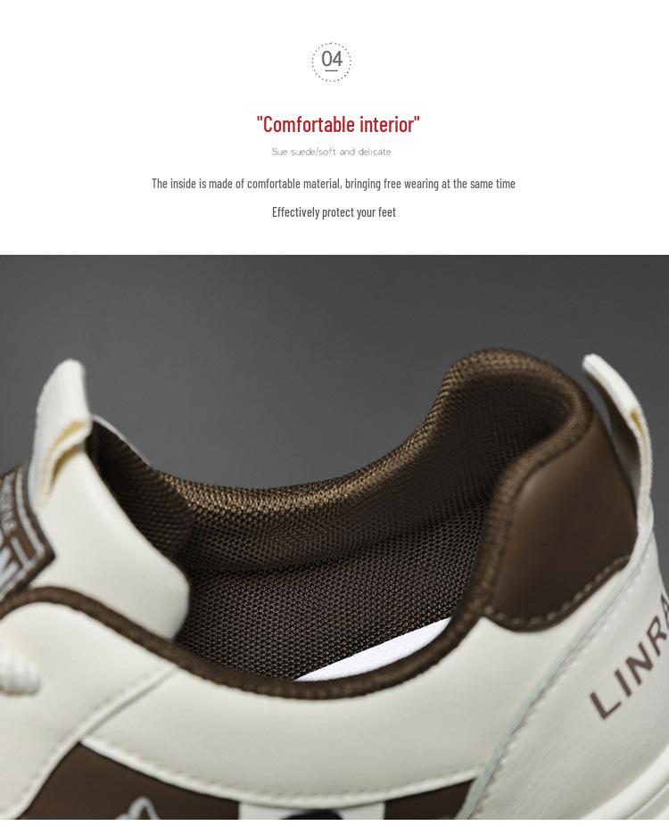 2025 New Men's Breathable White Korean Style Trendy Sneakers - Versatile Sports & Casual Skate Shoes