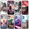 Japanese Art Temple Sakura Case For Xiaomi Redmi Note 12 9 10 11 Pro 12S 9S 10S 11S Cover For Redmi 12 13C 12C 9C 10C