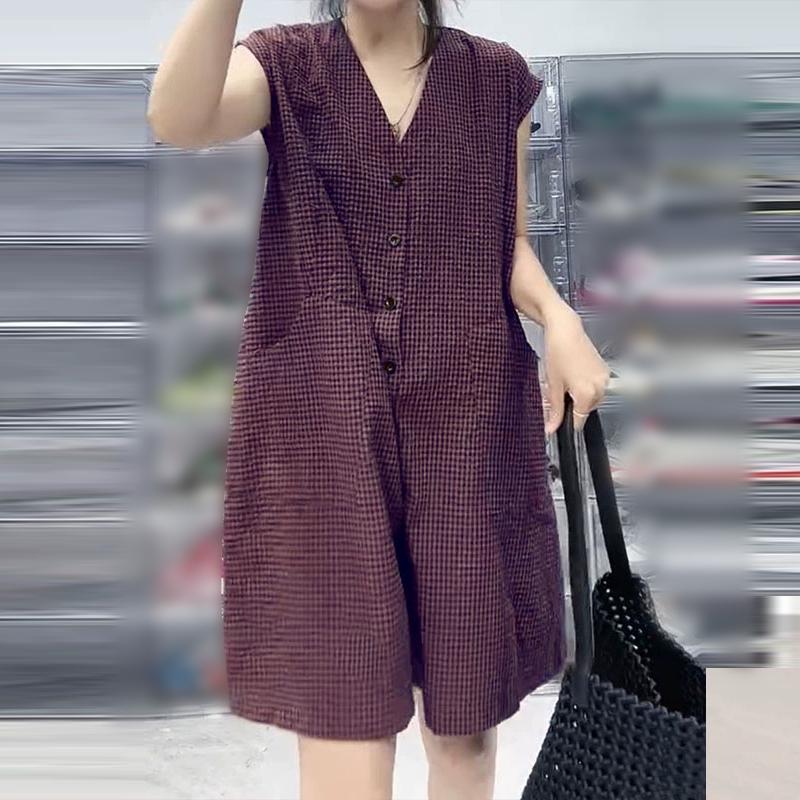 

ZANZEA Женские повседневные комбинезоны с коротким рукавом и широкими штанинами в сетку 2XL красный