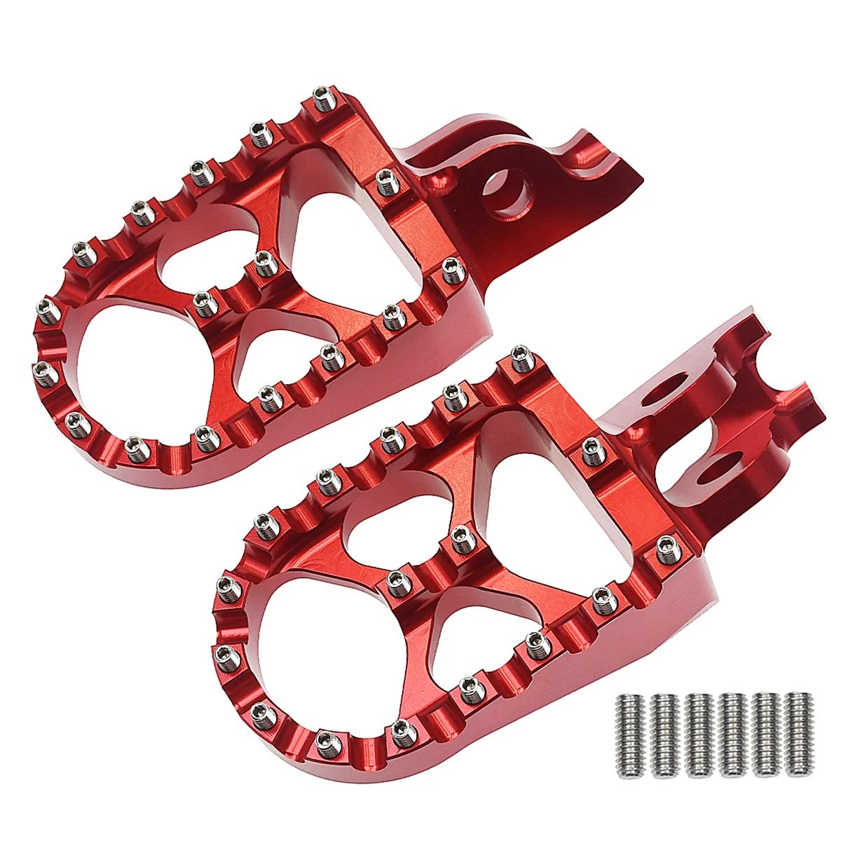 

For HONDA 450R 450X 250RX 450RX 250F 450L CR CRF 125R 150R 250R 250X MX Dirt Bike Motorcycle CNC Foot Pegs Rests Pedals Footpegs красный