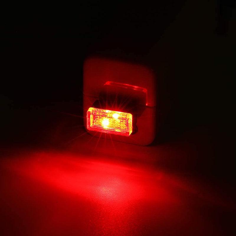 1/4/10 PCS Mini USB LED Atmosphere Light Car Interior Ambient Decorative Lighting Neon Styling Night Light White Red Blue