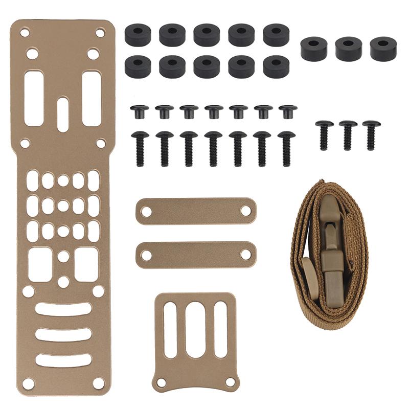 IDOGEAR Tactical Modular Holster Adapter Aluminium Mid Ride Kit LSK QLS Platte MC GB-ACC-11