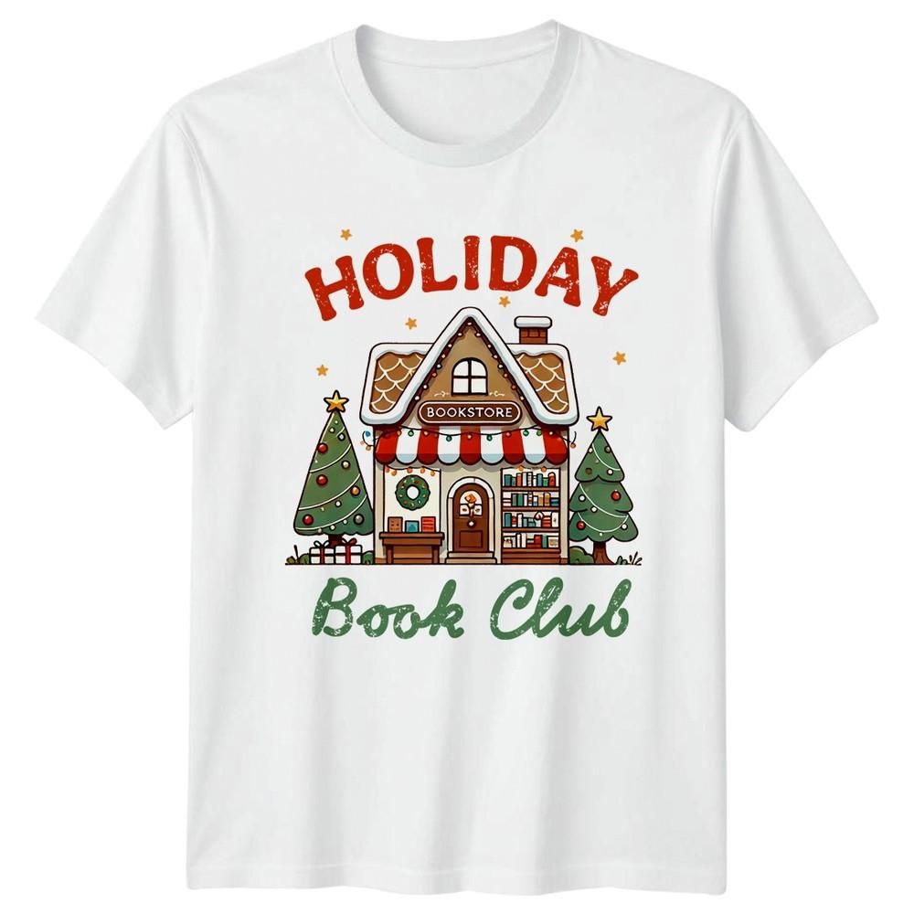 Holiday Bookstore Book Club Christmas Winter Unisexs Unisexs Graphic Tee S
