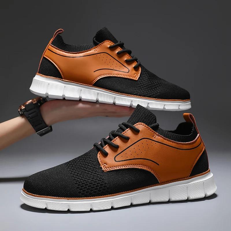 

Men Shoes Outdoor Breathable Non Slip Casual Walking for Men Driving Shoes Anti Slip and Wear Resistant All Season Sneakers 48 чёрный