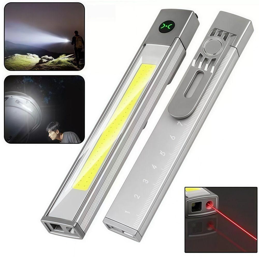 Magnetic Pocket Work Light Super Bright Flashlight LED Torch Light  Outdoor Camping Work Lighting