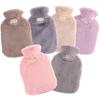 2L Hot Water Bag Protective Case Winter Removable Plush Cover Cold-proof Warm Faux Fur Fleece Cover Heat Preservation Covers