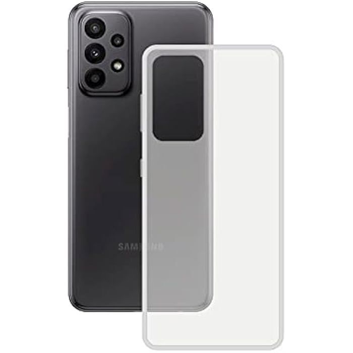 KSIX smart your tech Μαλακή θήκη για Galaxy A24 5G, ανθεκτική στα δακτυλικά αποτυπώματα, δωρεάν συσκευασία, συμβατή με ασύρματη φόρτιση,