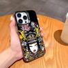 J-style Tokidoki A-Art B-Bright Phone Case For iPhone17,16,15,14,13,12,11,Pro,MAX Gray Matte Silicone Black Cover