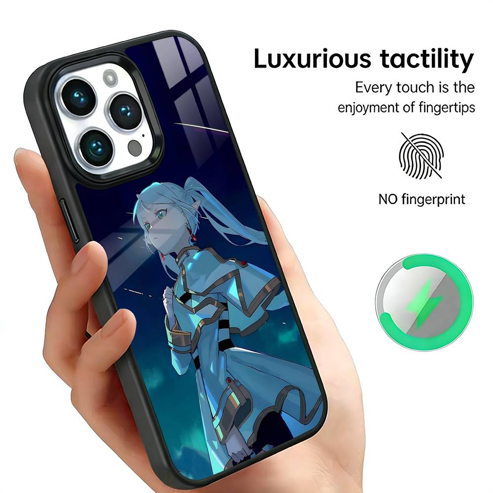 

Frieren Anime Beyond Journeys End Phone Case For IPhone17 16 15 14 13 12 11 Plus Pro Max Plus Wireless Charger Cover Funda iPhone17