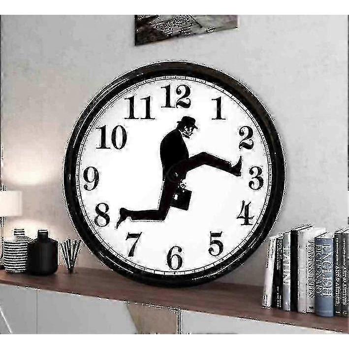 Inspired Silly Walk Wall Clock Creative Silent Non-Ticking Clock Modern Wall Clock Unique Home Art Decor Gift