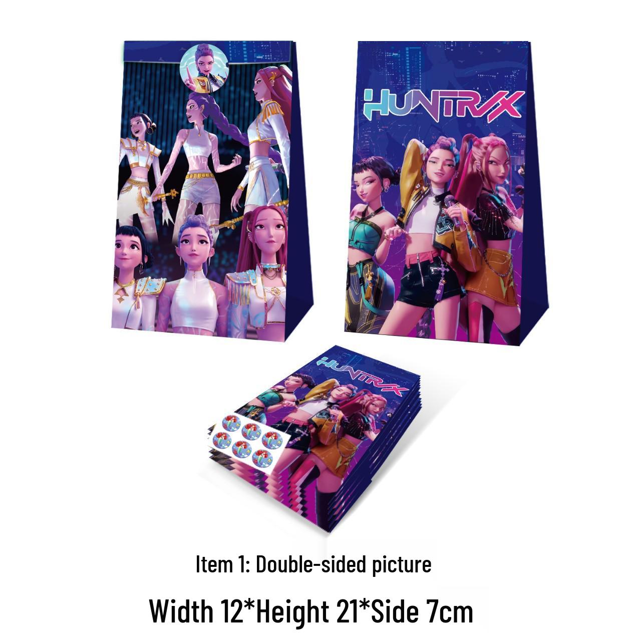 Demon Hunter Girl Group Birthday Party Popcorn Gift Bag