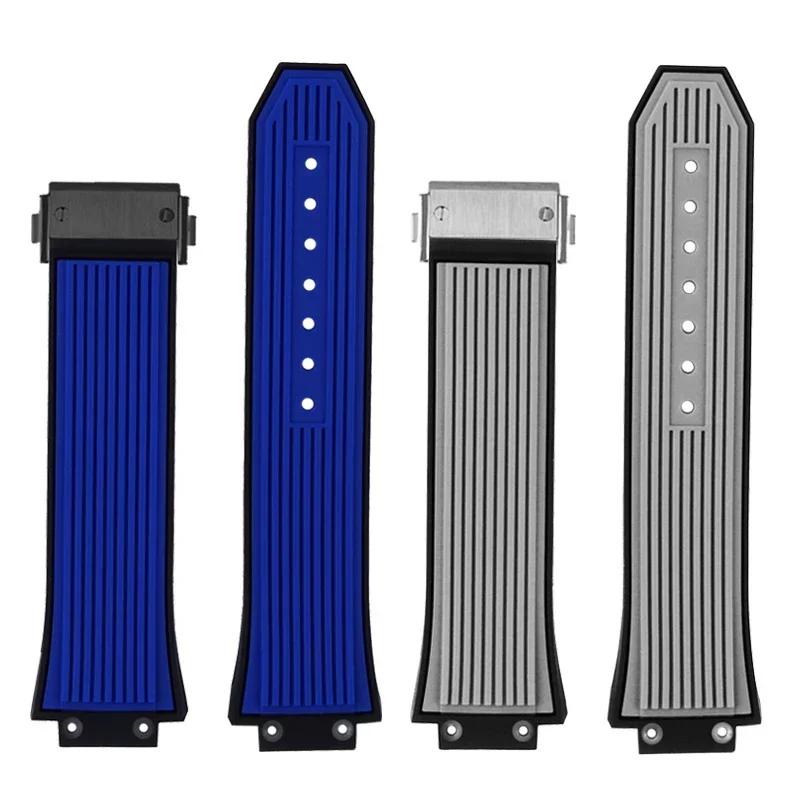 Silicone watch strap is suitable for HUBLOT Hengbao Yubo Big Bang Classic Fusion Yubo convex mouth strap 27mm-17mm