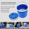 9L Thickening Portable Folding Bucket Outdoor Camping Fishing Bucket Car Storage Container Car Wash Mop Bucket Cleaning Tools