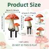 Whimsical Forest Mushroom Stakes Cottage Yard Sign Lawn Ornaments Suitable For Easy Installation In Gardens Flower Beds