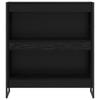 Bookshelf Black Oak Effect 80 x 30 x 86.5 cm