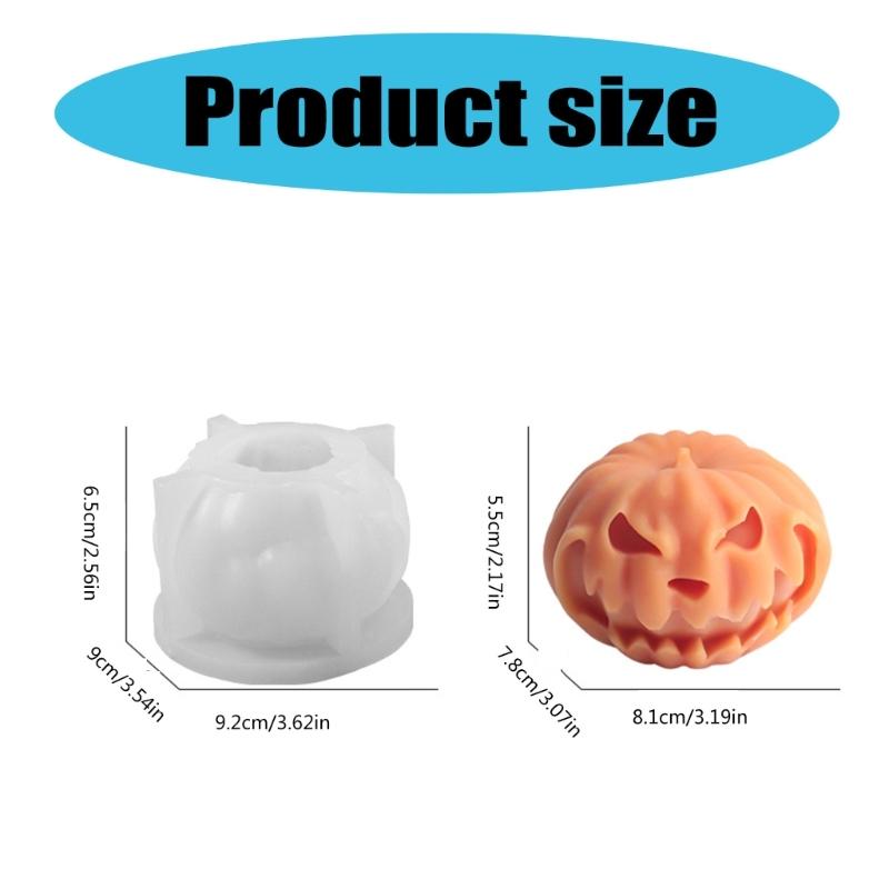 Kreative Halloween-Lampe Duftkerze Herstellung Stabile Silikonform Zubehör für Heimdekoration Bastelbedarf