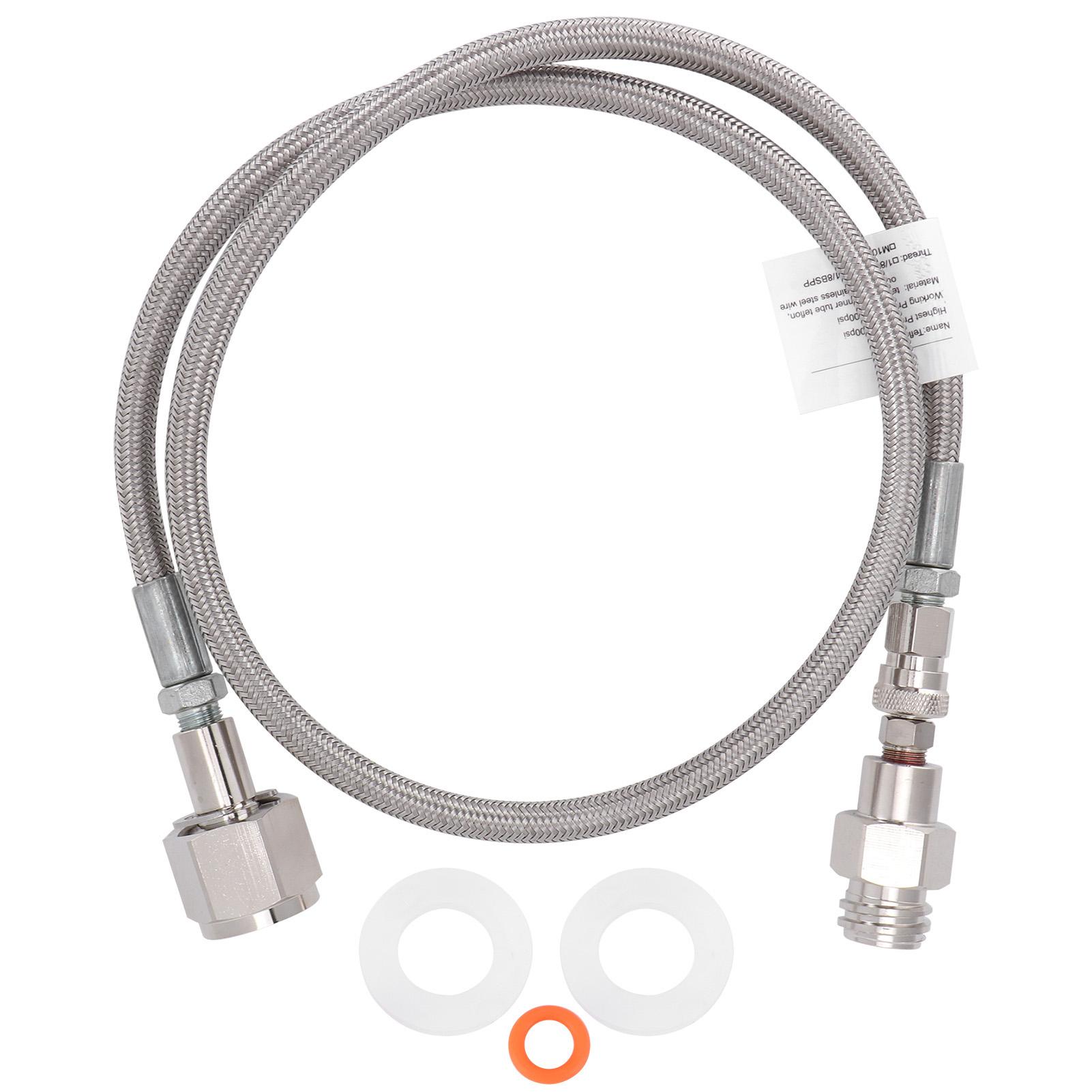 

CO2 Універсальний зовнішній адаптер для шланга G5/8-14 1м Шланг PTFE для содової Водогенератор Аксесуари