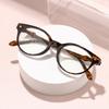 Men Women Fashionable Photochromic Round Frame Myopia Glasses Fashionable High Definition Anti-Blue Light Myopia Glasses