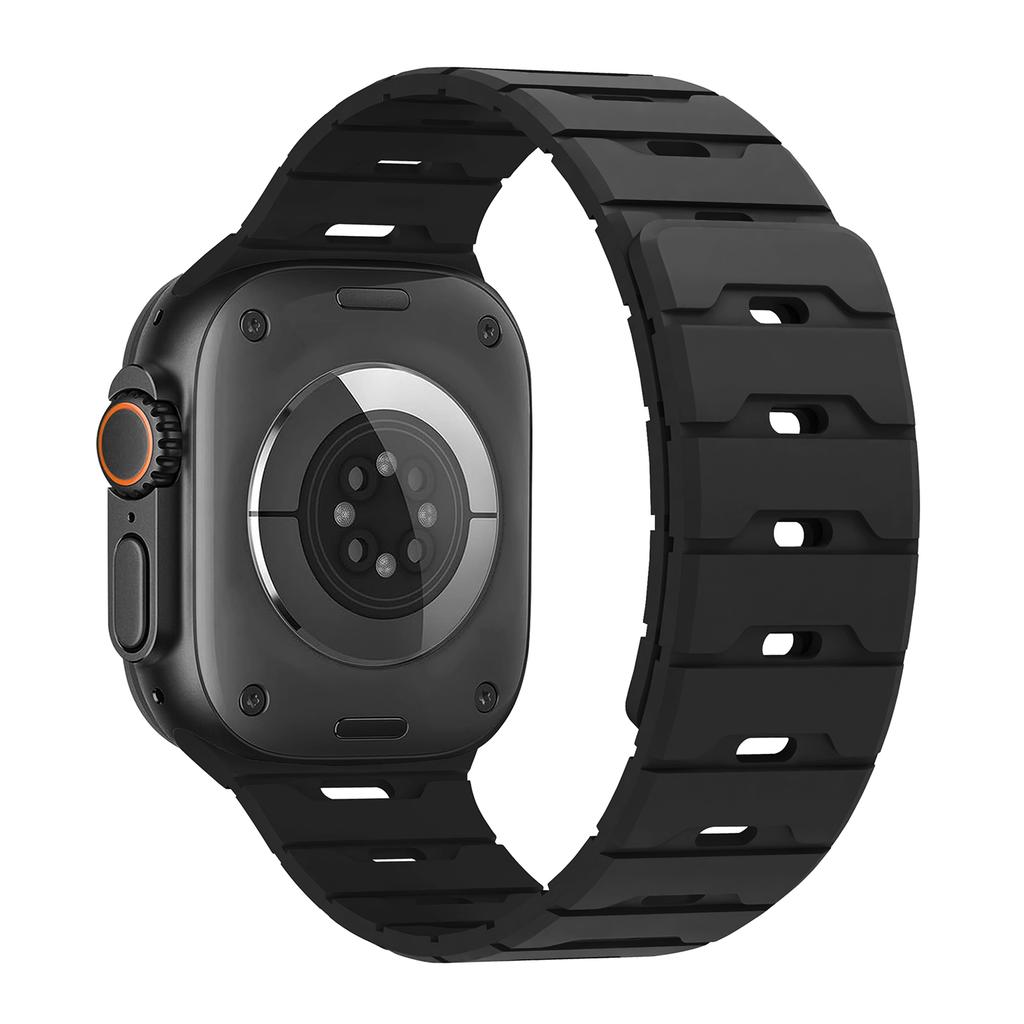 Magnetyczny pasek do Apple Watch Ultra 3/2 49mm 38 40mm 45mm 46mm 44 41mm sportowy pasek do iWatch 11 10 9 8 7 6 SE silikonowa bransoleta