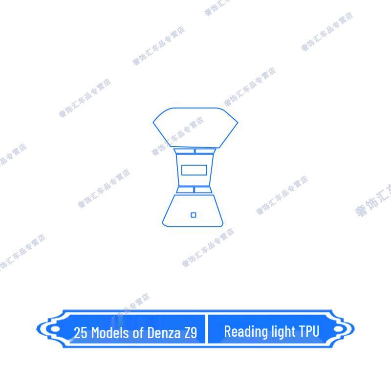 Fits 25 Denza Z9 Models: Navigation Screen Protector, Interior Paint Film, Gear Shift Sticker