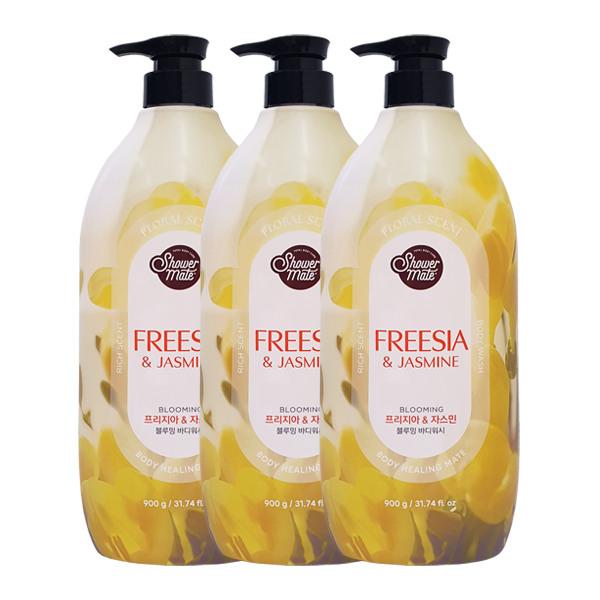 Shower Mate Flower Yellow Perfume Body Wash 900g x3