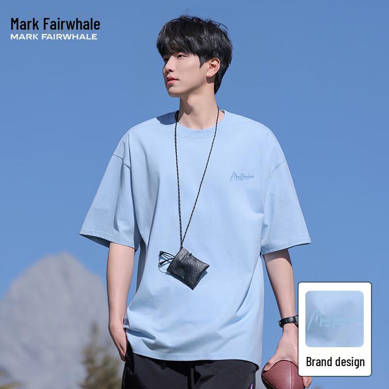 Mark Fairwhale Unisex Pure Cotton Loose Fit Short Sleeve T-Shirt S