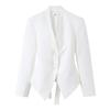 New V-neck Design Sense Lace-up Temperament Commuter Style Short Blazer