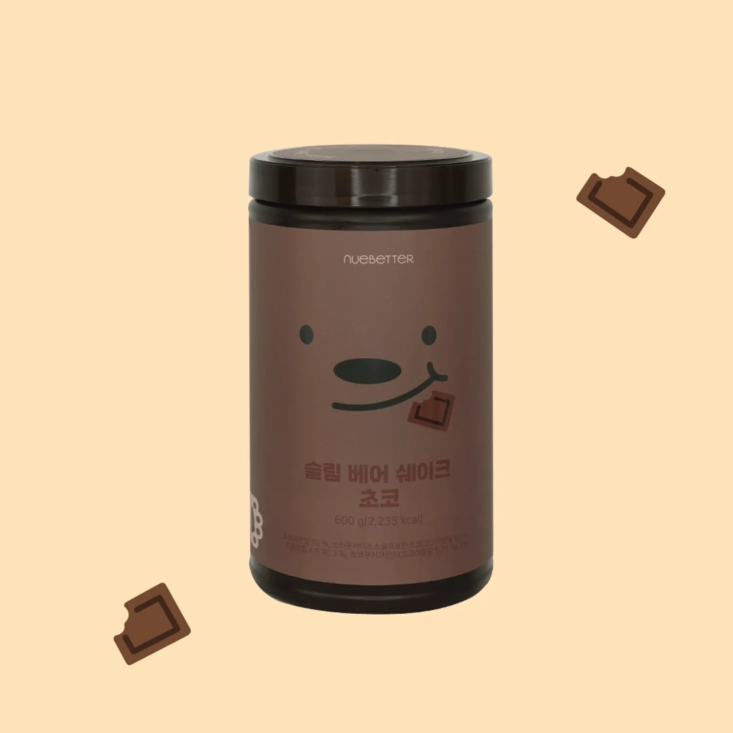 Nuebetter Slim Bear Shake Choco 600g Low Sugar Meal Replacement Bear Shake Choco 600g