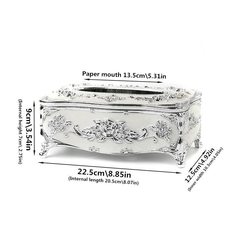 European Style Tissue Box – High-End Napkin Holder for Home or Hotel Use