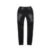 Women's Casual Solid Color Mid Waisted Poket Jeans Pants Denim Casual Trousers