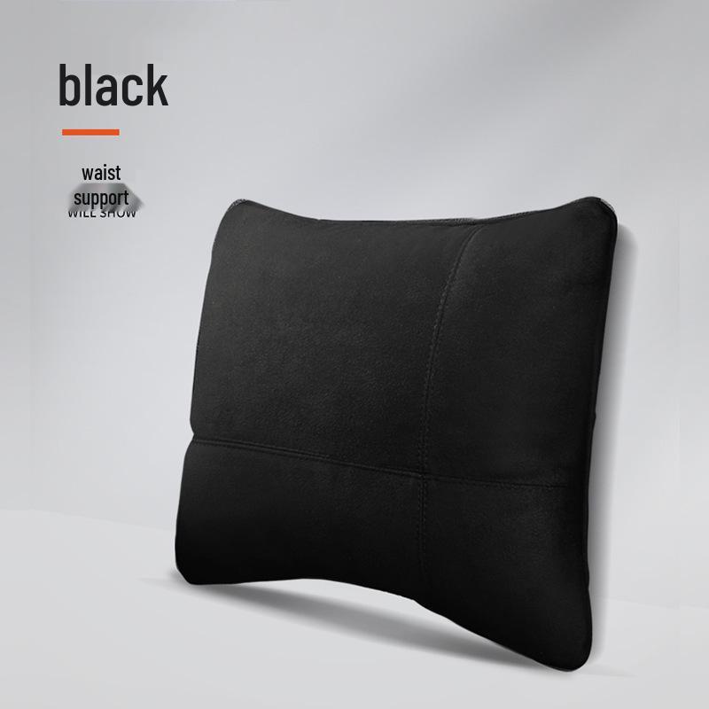 Zhongheng Auto Wildleder Kopfstütze und Lendenstützkissen Set