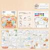 Creative Cartoon Coloring Book Multicolor with Solid Pigment Doodles Book Early Childhood Education Graffiti Art Book Toy