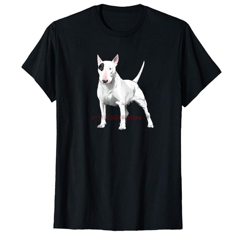 English Bull Terrier Graphic T Shirts Cotton Short Sleeve Tshirts Summer New Shirts And Tshirts Tees Tops Mens Print T Shirt