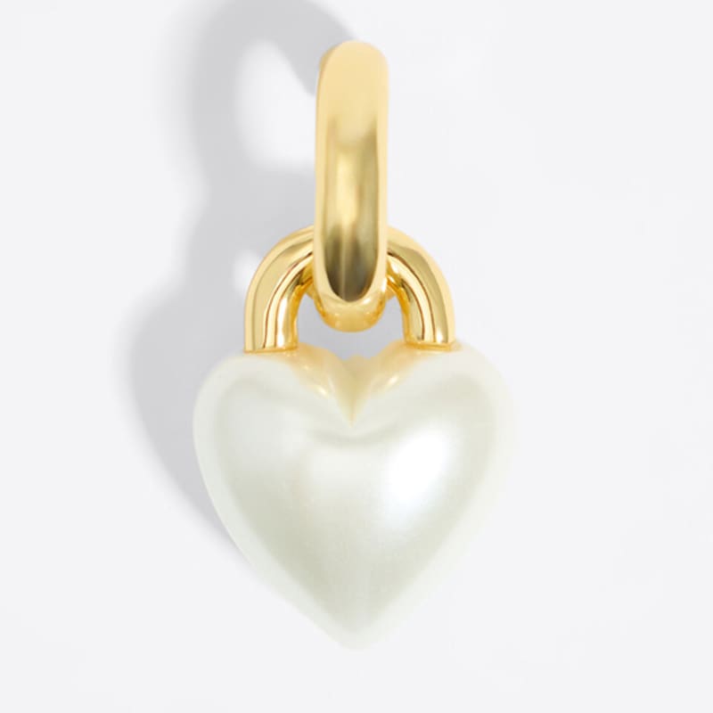 BIMBA Y LOLA Pearl Heart Earrings B246AIW015GOF