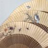 Folding Fan Home Accent, Display Piece with Pattern Detail for Shelf, Study and Tea Room Arrangement Display Touch