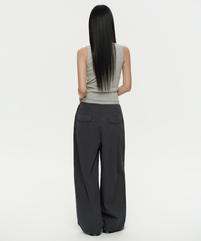 MUSINSA STANDARD WOMAN Women'S Parachute Pants [Gunmetal]