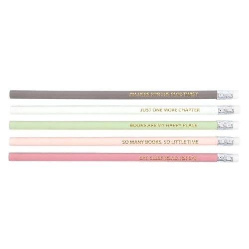 Something Different Von Literatur inspirierte Bleistiftaufsatz-Radiergummis (Packung mit 5)